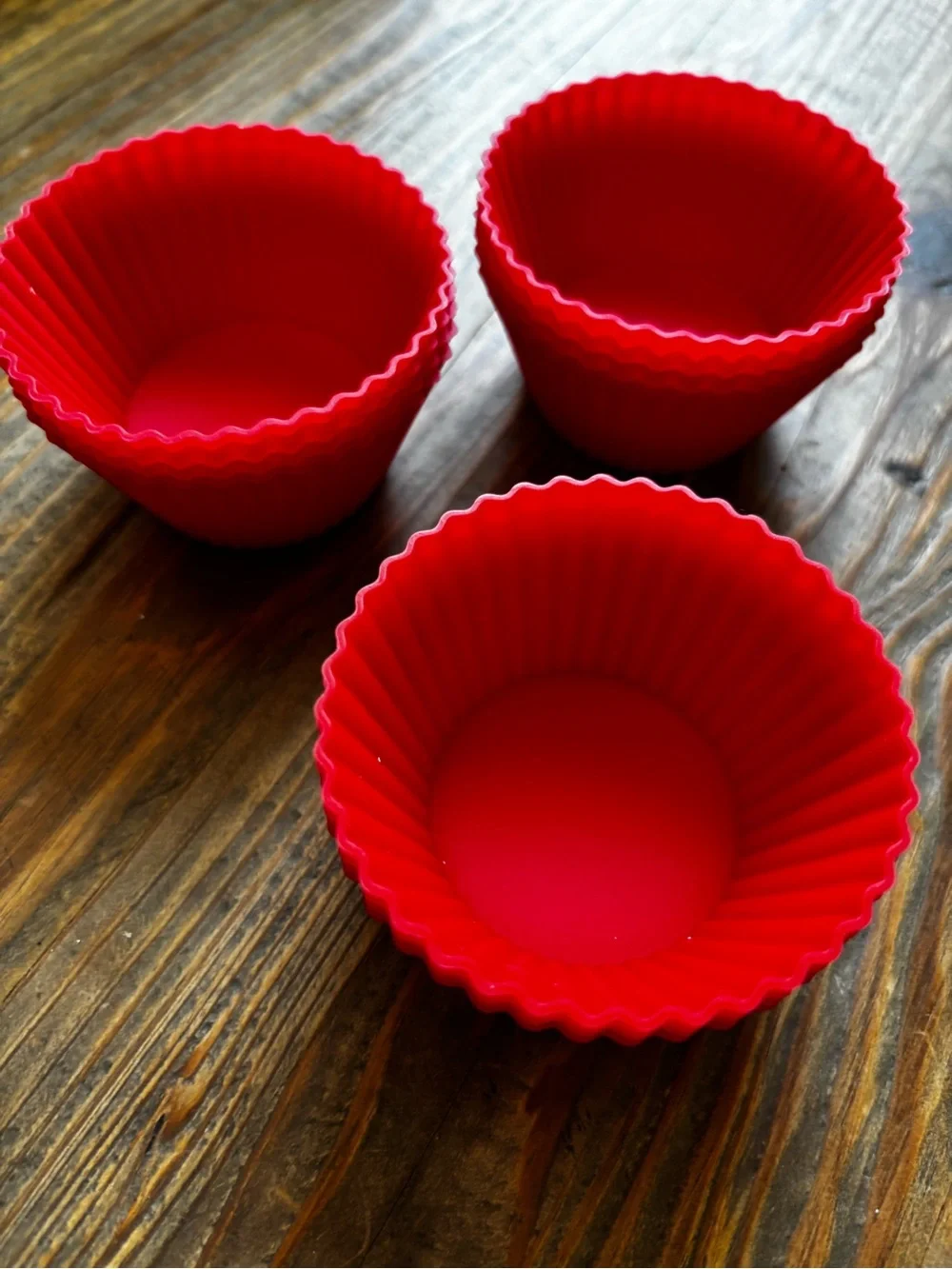 Red Silicone Baking Cups - Set of 12